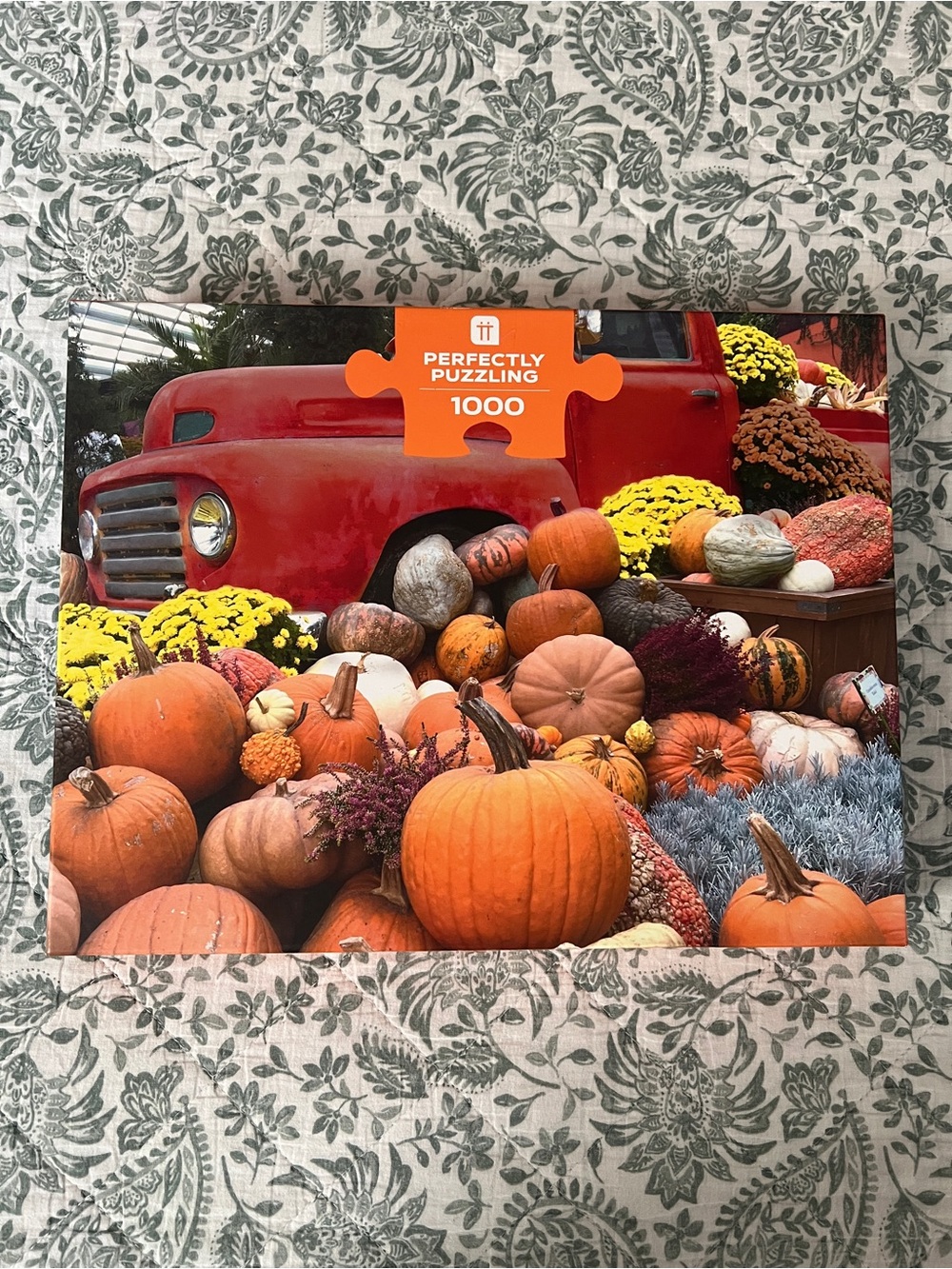 Perfectly Puzzling Fall Pumpkin Puzzle, 1000 Pieces, EUC